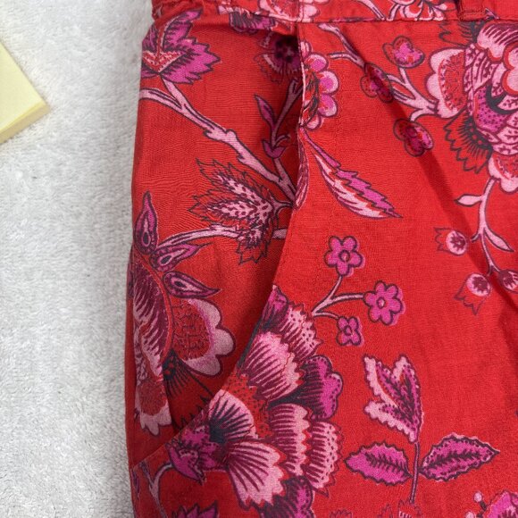 Sundance Vibrant Reef Cargo Pockets Pants Tie Front Size XXL Red/Yellow NWOT - Picture 3 of 10